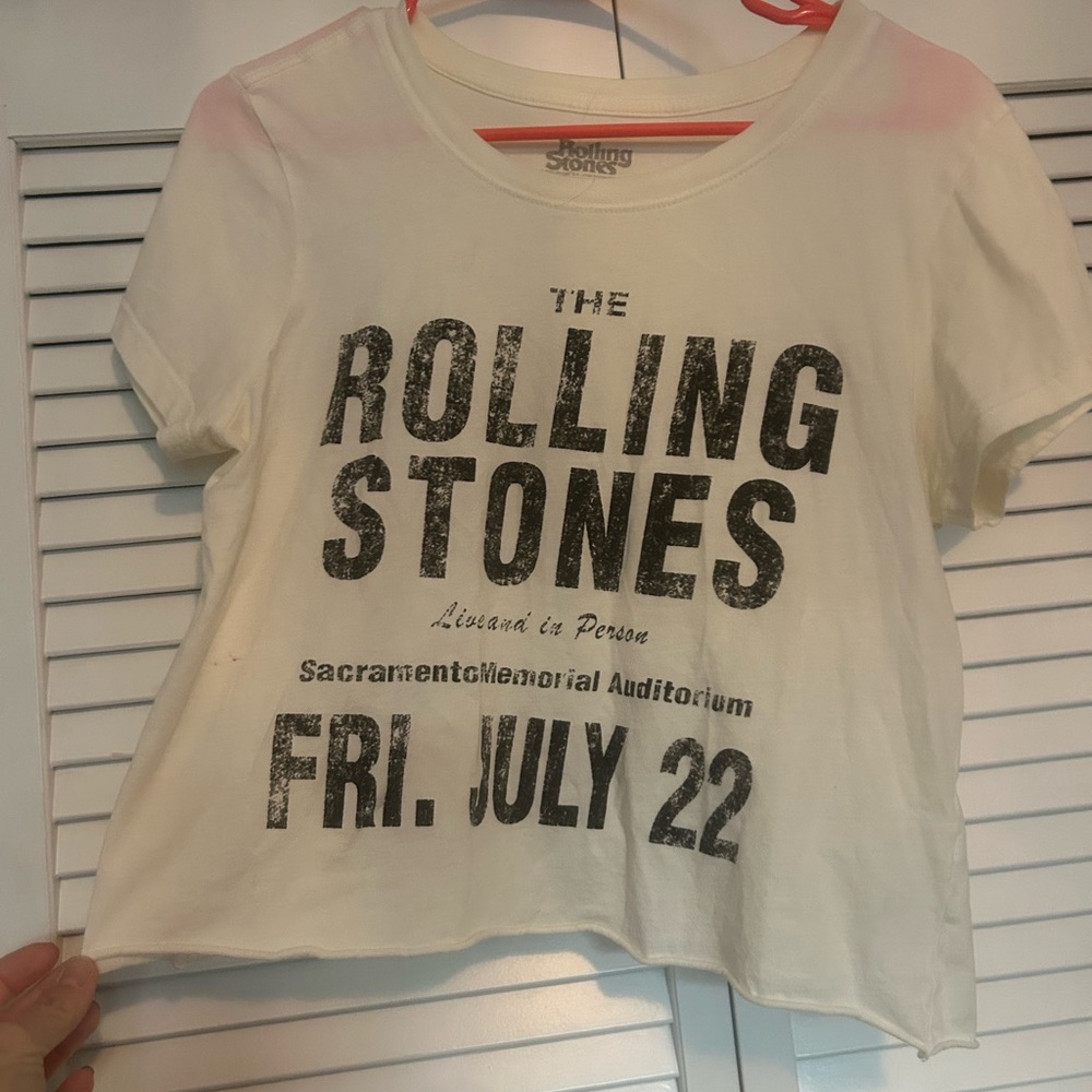 The Rolling Stones Kids White Graphic Tee